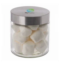 Glazen pot | Glas & roestvrij stalen deksel | 0,9 liter