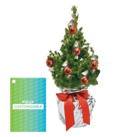 Christmas tree with Lindt balls | Plant-based film | 35-45 cm | 8 Lindt balls