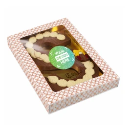 Letra de chocolate | Chocolate con leche | 450 g | Impresión a todo color
