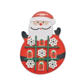 Wooden Tic Tac Toe game | Christmas design |  FSC®-certified
