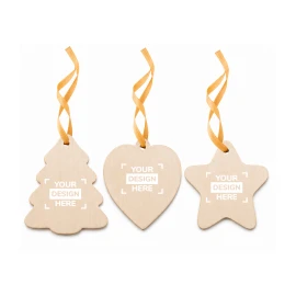 Individuelle Weihnachtsdekoration | Holz | Individuelle Form und Farbe