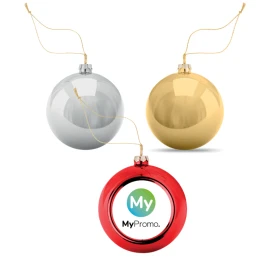 Bola de Navidad | PP | 6cm | Brillante | Bola feliz