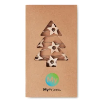 String met 20 LED lampjes | Hout | stervorm