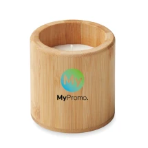 Vanille geurkaars | Bamboe houder | Plantaardige was