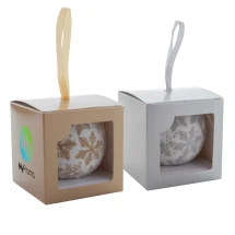 Christmas tree ornament | Pearl finish | Ribbon hanger | Print on box