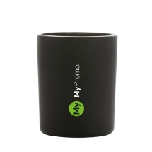 Jasmine scented candle | Glass & Bamboo | Elegant pot