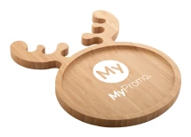 Christmas snack plate | Bamboo | Reindeer shape