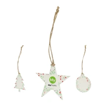 Kerstdecoratie | Zaadpapier en jute | Petuniazaden