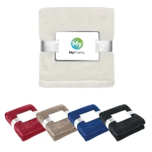 Hochwertige Decke | Flanell und Fleece 280g/m² | Mit Schleife | Extra weich