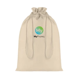Borsa grande con coulisse | 105g/m2 Cotone | 30x47cm | Cordoncino | Beige