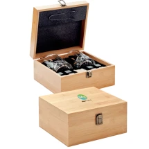 Glass set | Bamboo | Incl. 2 glasses | Luxurious