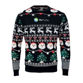 Pull de Noël | Acrylique | Taille L/XL | Avec lumières LED | Incl. 2 piles
