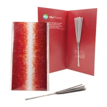 Christmas card | 90 x 80 mm | 10 sparklers | Festive season