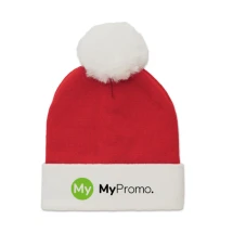 Bonnet de Noël | Acrylique | Avec pompon | Classique de Noël