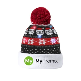 Christmas hat | Soft acrylic | With LED light | Battery included