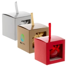 Glittered Christmas bauble | PU foam | ⌀7,5cm | With ribbon hanger