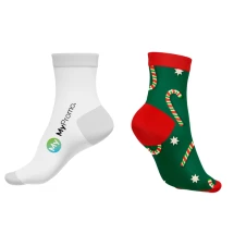 Weihnachtssocken | Personalisierbar | Knöchellang | Festliche Saison