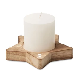 Bougie décorative | Parfumée à la vanille | En forme d'étoile