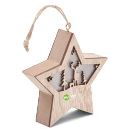 Starlight | Wood | Hanging cord | Star shape
