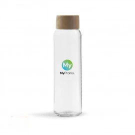 Water bottle | Glass | 500ml | Bio-sourced plastic cap | Made in Italy