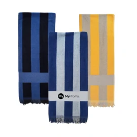 Toalla fouta | Algodón reciclado y rPET | 70x140cm | Un lado con bucle y otro lado con terciopelo | Hecho en España