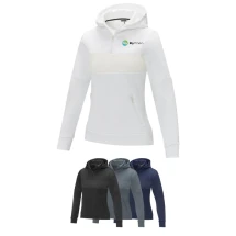 Damen Anorak Kapuzenpullover | 85% Polyester und 15% Sorona | Reißverschluss