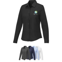 Langarmhemd für Frauen | 55% Baumwolle und 45% Polyester | Knitterfrei