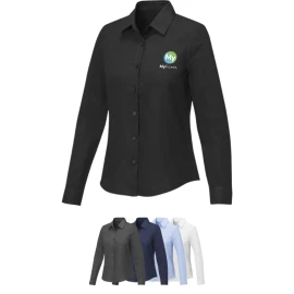 Langarmhemd für Frauen | 55% Baumwolle und 45% Polyester | Knitterfrei