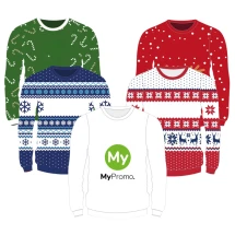 Weihnachtspullover | Polyester | Größen S-2XL | Vollständig anpassbar | Festliche Saison