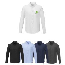 Hemd mit langen Ärmeln für Herren | 55% Baumwolle und 45% Polyester | Knitterresistenz