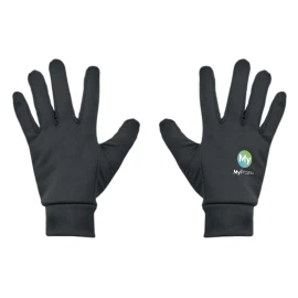 Guantes deportivos táctiles | Poliéster | Puntos antideslizantes | Recubrimiento especial en 2 dedos | Talla única