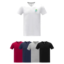 Short sleeve t-shirt | Cotton 160g/m² | For men | V-neck