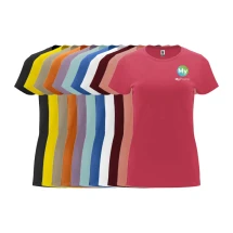 Roly T-shirt | 100% Katoen met elastaan | Ronde hals | Voor dames