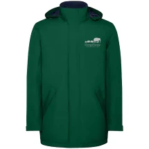 Compananny parka jacket | Woven of recycled polyester 400g/m² | For men | High collar with folding hood