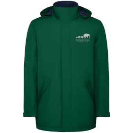 Compananny parka jas | Geweven van gerecycled polyester | Voor heren | Hoge kraag met opvouwbare capuchon