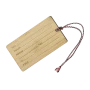 Luggage tag | Bamboo | 9x5cm | 30cm string | Made in France