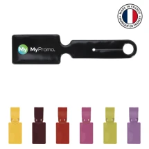 Luggage tag | Varnished PVC | 9x5cm | Can hold a card | Made in France