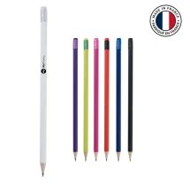 Potlood | Gecertificeerd pulay hout | Met gumkop | Gemaakt in Frankrijk