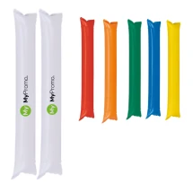 2 bâtons de tambour de couleurs | Polyéthylène | Avec paille de gonflage