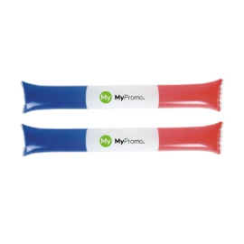 2 drumsticks in the colors of France | Polyethylene | With inflation straw