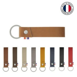 Key ring | 69% plant material | 9.5x2cm + ring Ø2.8cm | Various colors | Made in France