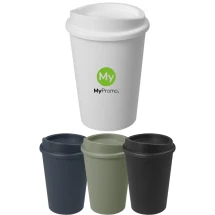 Gobelet avec couvercle | PP | 300ml | Fabriqué au Royaume-Uni | Emballé dans un sac compostable