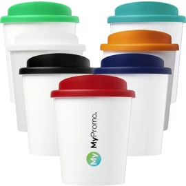 Vaso aislado de doble pared | PP | 250ml | Compatible con la mayoría de las cafeteras | Impresión a todo color | Fabricado en el Reino Unido