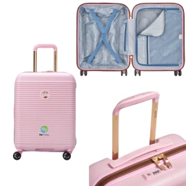 Equipaje de mano Delsey Paris Freestyle | ABS y policarbonato | 37L | Cerradura combinada TSA | Ruedas dobles