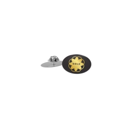 Pin oval small | Metal | 28 x 19 mm | Doming full color