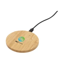 Wireless charging pad | Bamboo | 15W | With a 50cm cable