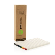 Set di matite colorate Infinity | Carta | 12 pezzi | Punta in grafite liscia