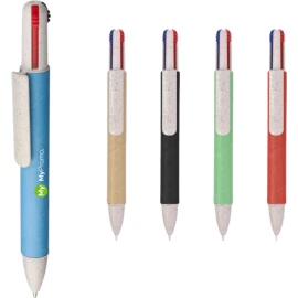 Four-colour ballpen | Recycled carton | Wide range of colors
