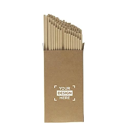 Packung mit 100 Papierstrohhalmen