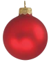 Printed Christmas bauble | Glass | 80mm | Made in Europe